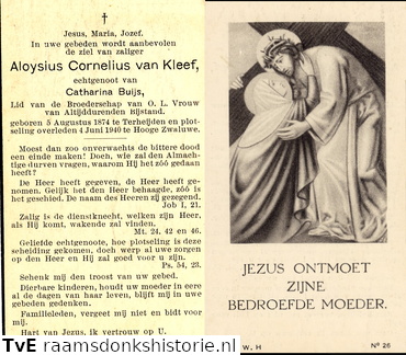 Aloysius Cornelius van Kleef- Catharina Buijs
